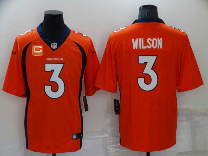 Nike Broncos 3 Russell Wilson Orange C Patch Vapor Untouchable Limited Jersey,We sell and wholesale Nike Broncos 3 Russell Wilson Orange C Patch Vapor Untouchable Limited Jersey on line form chian!